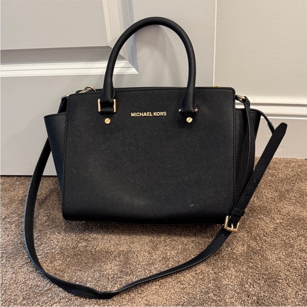 Michael Kors Black Satchel Bag